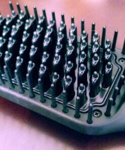 Ionic Hair Straightener Brush Upgrade 2.0,GLAMFIELDS Electrical Heated Hair Straightening with Faster Heating, MCH Ceramic Technology, Auto Temperature Lock, Anti Scald, Heat Resistant Glove(Black-01) Black 68 81KkabraQL