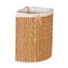 Honey-Can-Do Bamboo Wicker Corner Hamper 24-Inches Tall, Natural 39 81KlIhcCDjL