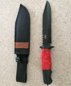 MTECH USA MT-086 Fixed Blade Hunting Knife, Black Straight Edge Blade, Black Handle, 12-1/4-Inch Overall, Black Blade 43 81KnJCcEWJL