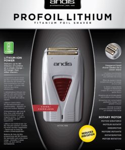Andis 17150(TS-1) Pro Foil Lithium Titanium Foil Shaver, Cord/Cordless, Gray 24 81KocHSeT5S
