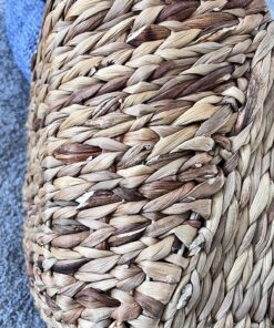 Household Essentials ML-4002 Tall Water Hyacinth Wicker Basket with Handles | Natural, Brown, Natural 40 81KojBWvHL