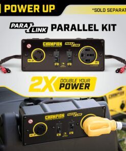 Champion Power Equipment 100302 4000-Watt RV Ready Open Frame Inverter, Yellow 4000-Watt + Gas + Manual Start 34 81KpRBdkL2L