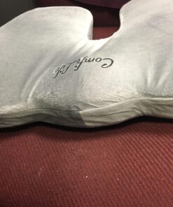 ComfiLife Premium Comfort Seat Cushion - Non-Slip Orthopedic 100% Memory Foam Coccyx Cushion for Tailbone Pain - Cushion for Office Chair Car Seat - Back Pain & Sciatica Relief (Gray) Gray 63 81KpYfeNq6L 1