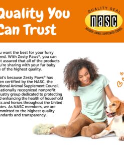 Zesty Paws Omega 3 Alaskan Fish Oil Chew Treats for Dogs - with AlaskOmega for EPA & DHA Fatty Acids - Hip & Joint Support + Skin & Coat Chicken Flavor (90 Soft Chews) 90 Count (Pack of 1) 35 81KqoByQeL 2