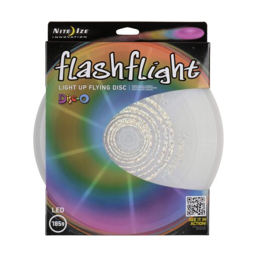 Nite Ize Flashflight LED Light Up Flying Disc Replaceable Batteries Disc-o