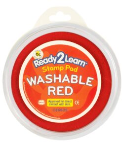 READY 2 LEARN Jumbo Circular Washable Stamp Pads - Classroom - Set of 10 Colors - 5.75" dia. - Non-Toxic - Fade Resistant - Ideal Size for Handprints and Footprints 17 81KrDSK aL