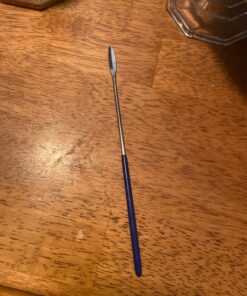 Aozita 6 Pack Lab Spatula - Micro Lab Spoon/Scoop with Nickel-Stainless Blade - Also Great Filler, Gel Cap Capsule Pill Filler Machine - #000 00 0 1 2 3 13 81Kvtz17r0L