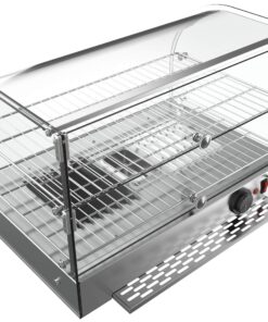 KoolMore 22" Commercial 2 Shelf Countertop Food Warmer Display Case - 1.5. cu ft., Silver, Model:HDC-1.5C 1.5 cu. ft. 16 81KxfDPQ6VL