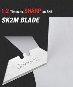 Goldblatt 100-Pack Utility Blades Premium Tempered SK2M Steel with Dispenser (G08283) 11 81KyMXsGe3L
