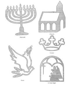Scroll Saw Christmas Ornaments: More Than 200 Patterns (Fox Chapel Publishing) Full-Size Drawings of Religious & Traditional Designs: Santas, Snowmen, Fretwork, Ornate Words, Novelties, and Wildlife 14 81KzAT4o4HL