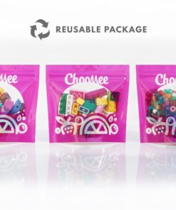 ChooMee SoftSip Food Pouch Top | Baby Led Weaning | No Spill Flow Control Valve, Protects Childs Mouth, 100% Silicone, BPA Free | Swirl Colors, 4 CT 25 81L bz5ifVL