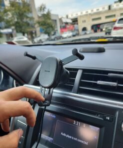 Wireless Car Charger, Baseus 15W Fast Charging Phone Mount for Car Vent, Car Phone Holder with Enlarged Charging Coil for iPhone 15 14 13 12 11 10 8 Pro Max Xs, Samsung Galaxy S&Note Series Google LG 55 81L0ySN7oyL