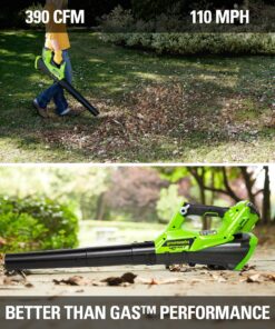 Greenworks 40V Cordless String Trimmer and Leaf Blower Combo Kit, 2.0Ah Battery and Charger Included 12" Trimmer + Blower (2.0Ah) 27 81L1cBeQqKL