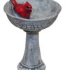 G & F Products MiniGardenn 10027 Fairy Garden Polyresin Miniature, Cardinal Birdbath Pick 2 81L2ySP0xaL 3