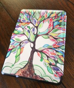 Fintie Slimshell Case for 6" Kindle Paperwhite 2012-2017 (Model No. EY21 & DP75SDI) - Lightweight Protective Cover with Auto Sleep/Wake (Not Fit Paperwhite 10th & 11th Gen), Love Tree 42 81L3eCOAMrL 1