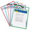 Learning Resources Write and Wipe Pockets, 5 Colorful Classroom Dry Erase Pockets, Ages 3+ 13 81L49xGJTcL