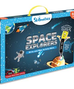 Skillmatics Educational Game - Space Explorers, Reusable Activity Mats with 2 Dry Erase Markers, Gifts for Ages 6 to 9 12 81L4TvRpBL
