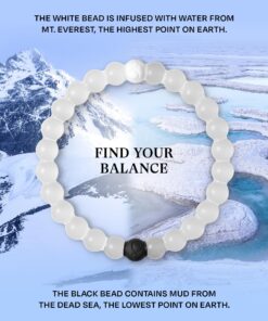 Lokai Beaded Bracelets for Women & Men, Classic Clear Style - Mental Health Awareness Bracelet Encourages Mental Wellness Slides-On for Comfortable Fit - Silicone Stretch Bead Bracelet Jewelry Large 22 81L4WiNL8tL