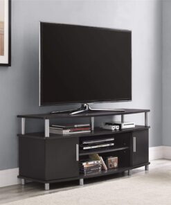 Ameriwood Home Carson TV Stand for TVs up to 50", Espresso 50" TV 33 81L5A5aiKoL