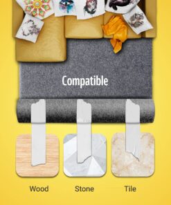 Professional Rug Tape - 2 Inch by 40 Yards (120 Feet! - 2X More!) - Double Sided Non-Slip Carpet Tape - Premium White Finish - Perfect Gripper for Holding Indoor Rugs in Place 2 Inch x 40 Yards 24 81L79NE8yaL