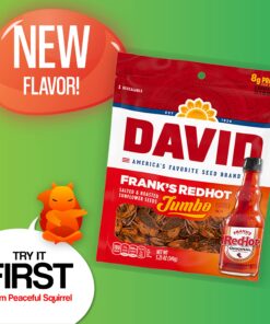 Peaceful Squirrel Variety, DAVID Sunflower Seeds jumbo Variety of 14 Flavors, Keto Friendly, On-The-Go Snack, 5.25 Ounce 11 81L7RQbBHZL