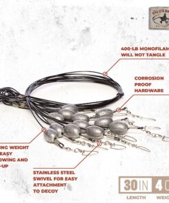 Rig'Em RIght Waterfowl Original Pre-Rigged Duck Hunting Decoy Anchors 30" With 4-oz Weights 8 81L7VTCJ0lS