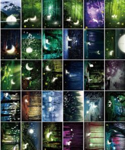 Glow In The Dark Postcards Set of 30 Woodland Animals Forest Deer Postcard Post Card Greeting Cards (Variety Pack) 26 81L7jkuZ3rL
