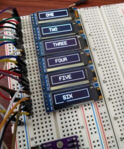 MakerFocus 2pcs I2C OLED Display Module 0.91 Inch I2C SSD1306 OLED Display Module White I2C OLED Screen Driver DC 3.3V~5V for Ar duino 30 81L80Sk7UGL