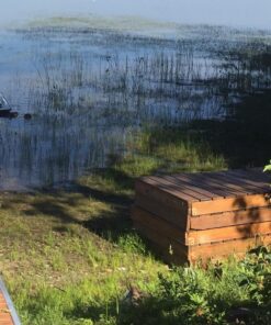 Jenlis The Original Weed Razer, Lake Weed Cutter, Large Pond Aquatic Plant Cutting Tool, Long and Sharp Razor Blades Shear Cattail, Reed, Lilly & Chara Algae, 48 Inch Cut Width, 25 Foot Throw Rope Jenlis Weed Razer Aquatic Weed Cutter 44 81L9k5LHyL 1