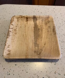 Naturally Chic Palm Leaf Plates Bamboo Plates Disposable 8 Inch Square Party - Wood & Bamboo Like Eco Friendly Compostable and Biodegradable Plates for Weddings and Events - 25 pack 8" Square 21 81L9mCcDslL 1