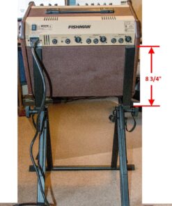 On-Stage RS7000 Tilt-Back Amp Stand (Setup for Guitar Combo Amplifiers and Speakers, 150 lb Capacity, Adjustable Height, Nonslip Rubber Arms and Feet, Portable, Folding, Steel, Black) 30 81L9mQ7YPuL