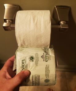 Pacific Blue Basic 2-Ply Embossed Toilet Paper (previously branded Envision); 19880/01; 550 Sheets Per Roll; 80 Rolls Per Case 44000 sheet (Pack of 1) Pacific Blue Basic (previously Envision) 44 81LACztnmEL