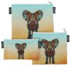 Artovida Neoprene Reusable Sandwich & Snack Bags, Monika Strigel Elephant, Unisex, 15in Monika Strigel - Elephant 16 81LAYQkDn9S