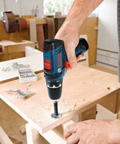 BOSCH CLPK22-120 12V Max Cordless 2-Tool 3/8 in. Drill/Driver and 1/4 in. Impact Driver Combo Kit with 2 Batteries, Charger and Case,Blue 12V Kit 31 81LBryJLSL