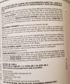 Super Sani-Cloth Germicidal Disposable Wipe - Fast 2-Minute Contact Time, Great for High-Touch Surfaces and Devices - Large Canister, 6 in. x 6.75 in. 160 Count (Pack of 1) 49 81LEKYzfiqL