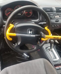 Winner International The Club 3000 Twin Hooks Steering Wheel Lock, Yellow 30 81LFO77e3YL
