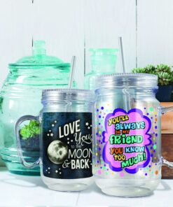 Alternative view of Spoontiques 17896 Happy Camper Mason Jar, Multicolor