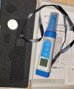 Apera Instruments AI311 Premium Series PH60 Waterproof pH Pocket Tester Kit, Replaceable Probe, ±0.01 pH Accuracy, Lcd display Regular Glass Bulb Sensor 36 81LGlNiDaPL