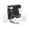 Philips Hue White Ambiance Smart Bulb Starter Kit (2 A19 Bulbs 1 Hub and 1 Dimmer Switch Works with Alexa Apple HomeKit and Google Assistant) 2 Bulb- Starter Kit Standard