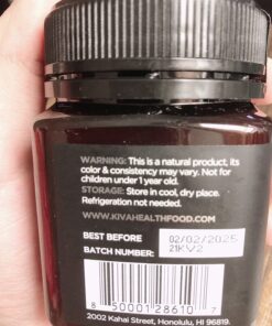 Kiva Raw Manuka Honey, Certified UMF 15+ | MGO 514+ | 100% Pure Genuine New Zealand (8.8oz/250g Bottle) | Non-GMO | No Antibiotics | Traceable | UMF & MGO Certified 46 81LIMkF njL