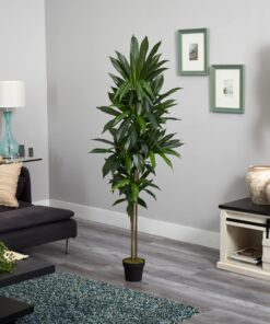 Alternative view of Nearly Natural 6596 6ft. Dracaena Silk Plant (Real Touch),Green