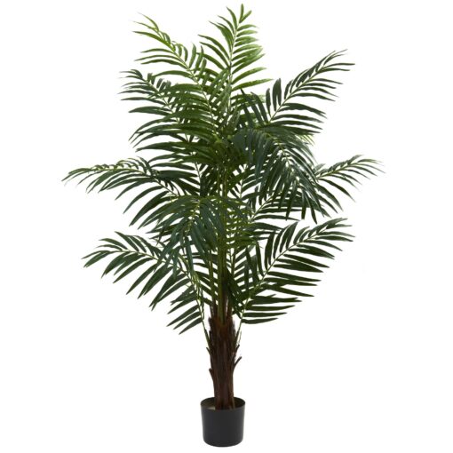 Nearly Natural 5416 5ft. Areca Palm Tree,Green,42" x 11" x 11"