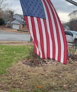 American Flags for Outside 3X5 -American Flag 3x5 with Embroidered Stars and Sewn Stripes US Flag 3x5 Heavy Duty Outdoor Made in USA for High Wind- All Weather Flags 3 by 5 Foot 32 81LLoq cBaL