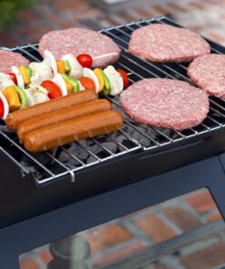 Fire Sense 60508 Notebook Charcoal BBQ Grill 3.5mm Cooking Bars Instant Foldable & Easy Portability For Outdoor Barbecues Camping Traveling Picnics Garden Beach Party - Black Charcoal Grill 29 81LLpHOzY3L