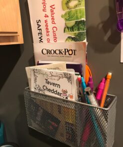 Design Ideas Mesh Magnet Organizer, Silver (351889) Divided 13 81LNeABKZLL