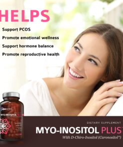 Myo-Inositol Plus & D-Chiro-Inositol | PCOS Supplement | Helps Promote Hormone Balance and Support Ovarian Function | Natural Fertility Supplements (120 Capsules) 22 81LPQ9lRvPL