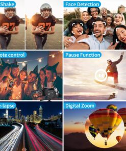 4K Video Camera Camcorder, 30MP UHD Wifi IR Night Vision Video Recorder with IR Flashlight, Vlogging Camera for YouTube Filming, 30X Digital Zoom Touch Screen Video Camera with Remote, Wide Angle 48 81LQ0PDHUL