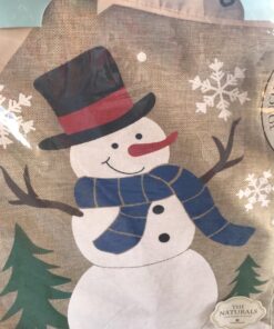 Evergreen Flag Embroidered Let It Snow Burlap Garden Flag - 12.5 x 18 Inches Outdoor Decor For Homes and Gardens 16 81LR48JLX9L