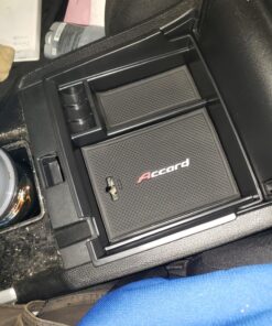 Vesul Center Console Armrest Storage Box Compatible with Honda Accord Sedan 2013 2014 2015 2016 2017 ABS Tray Insert Organizer Glove Pallet Black 2013-2017 Accord 47 81LRdfeOJcL