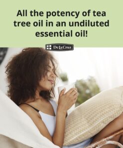De La Cruz Tea Tree Oil - 100% Pure Tea Tree Essential Oil - Steam Distilled Tea Tree Oil for Aromatherapy - 1 FL OZ (30 mL) 1 Fl Oz (Pack of 1) 13 81LRxlzDoNL